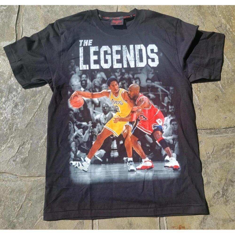 Michael Jordan Kobe Bryant Legends Never Die Shirt Large Shirt High Quality